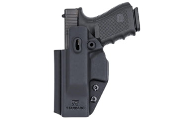 Image of Universal Kydex, IWB Black Kydex, Belt Clip Fits Compact Sized Handguns, OWB Belt Kydex Holster, Right Hand