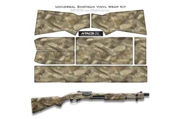 Image of US Night Vision A-TACS Camo Pre-Cut Universal Shotgun Skin Vinyl Wrap, 20x30in, A-TACS Camo AU 116520
