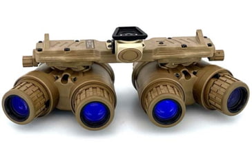 Image of US Night Vision ARGUS Panoramic Night Vision Goggle - Gen III White Phosphor, FDE, 8x6x5in, APNVG-E-WP