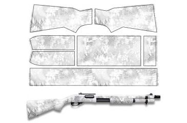 Image of US Night Vision KRYPTEK Camo Pre-Cut Universal Shotgun Skin Vinyl Wrap, 20x30in, Kryptek Yeti 046532