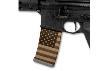 Image of US Night Vision Mag Wraps Rapid Wraps AR Mag Flag Pattern, US Flag Tan Clean 26543