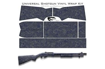 Image of US Night Vision Tiger Stripe Camo Pre-Cut Universal Shotgun Skin Vinyl Wrap, 20x30in, Digital Navy 056533