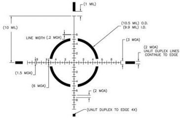 Image of USO SN-3 Rifle Scope JNG MIL Reticle