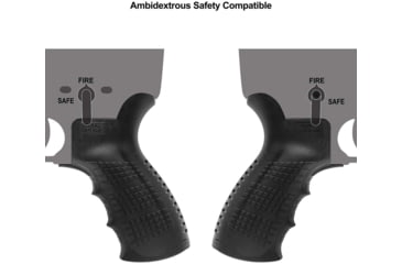 Image of UTG Pro AR15 Ambidextrous Pistol Grip, Black, RBUPG01B