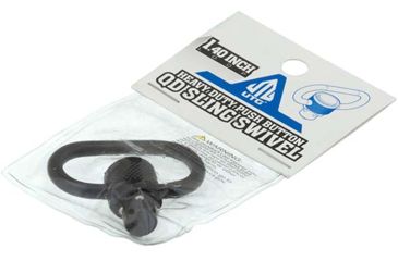 Image of Leapers UTG Pro Heavy Duty QD Sling Swivel, 1.4in Loop, Steel, Black, Small, TL-QDSW38