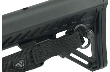 Image of Leapers UTG Pro Heavy Duty QD Sling Swivel, 1.4in Loop, Steel, Black, Small, TL-QDSW38