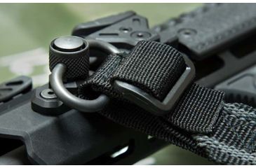 Image of Leapers UTG Pro Heavy Duty QD Sling Swivel, 1.4in Loop, Steel, Black, Small, TL-QDSW38