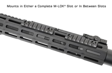Image of UTG Pro M-LOK 7-Slot Picatinny Rail Section, Black, MTURS10M
