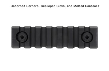 Image of UTG Pro M-LOK 7-Slot Picatinny Rail Section, Black, MTURS10M