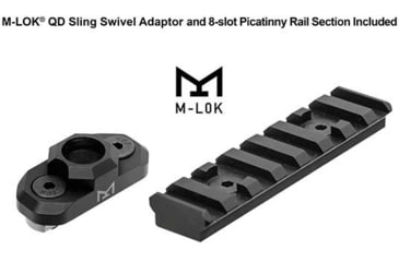 Image of UTG Pro M-LOK AR15 15in Ultra Slim Rail, Black / Blue 2-Tone, MTU019SSM3B2