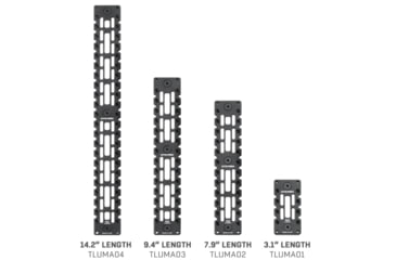 Image of UTG Pro M-LOK Arca Tactical Rail, 3.1in, Black, TLUMA01