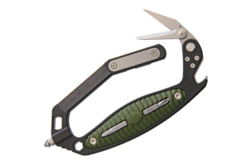 Image of V NIVES CRAB Multi Tool, 6.5in Overall, Black Aluminum Handles, Black Kydex Sheath, VMT18FRNPBGR