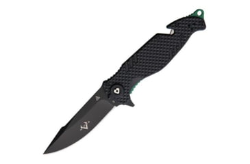 Image of V NIVES TGL Trailblazer Linerlock Blk Folding Knife, 3.75 black finish D2 tool steel blade, Black FRN handle, V23GPBGBK