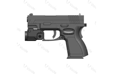 Image of Vaide Scrapper Subcompact LED Pistol Flashlight, White, 500 Lumens, Black, VAPL-01