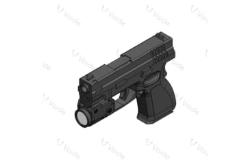 Image of Vaide Scrapper Subcompact LED Pistol Flashlight, White, 500 Lumens, Chorme, VAPL-02