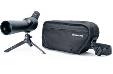 Image of Vanguard Vesta 460A 15-50x60mm Angled Spotting Scope Kit w/ Tabletop Tripod and Soft-Sided Carrying Bag, Black, Vesta 460A