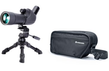 Image of Vanguard Vesta 560A 15-45x60mm Angled Spotting Scope Kit w/ Tabletop Tripod and Soft-Sided Carrying Bag, Black, Vesta 560A