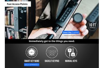 Image of Vaultek Safe NSL20 Slider WiFi Pistol Vault, Covert Black NSL20-BK