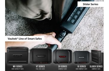 Image of Vaultek Safe NSL20 Slider WiFi Pistol Vault, Covert Black NSL20-BK