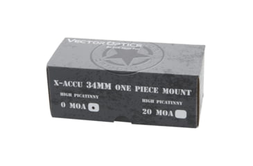 Image of Vector Optics 34mm X-Accu One Piece High Picatinny Mount, Black, SCTM-57
