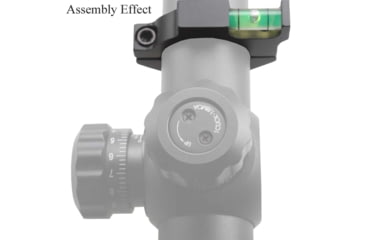 Image of Vector Optics ACD Mount Ring, 25.4mm Tube, 6063-T6, Matte, w/ Offset Level Bubble, Black, SCACD-04