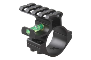 Image of Vector Optics ACD Mount Ring, 30mm/ 1in Tube, 6063-T6, Matte, w/ Side Level Bubble &amp; Built-In Picatinny Rail, 4 Slots, Black, SCACD-07