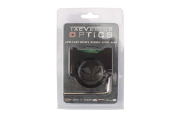Image of Vector Optics ACD Mount Ring, 30mm/ 25.4mm Tube, 6063-T6, Matte, w/ Top Level Bubble, Black, SCACD-01