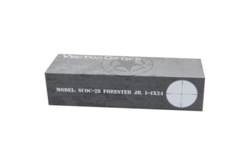 Image of Vector Optics Forester 1-4x24mm, Second Fpcal Plane, 30mm Tube, Fine Lines Reticle with Center Dote Rifle Scope, Black, SCOC-28