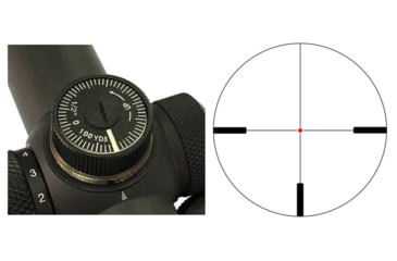 Image of Vector Optics Forester Rifle Scope, 1-5x24mm, 30mm Tube, Etched glass VFD-2 Reticle, Black, SCOC-03