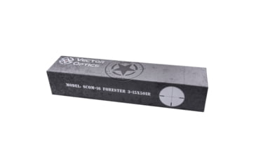 Image of Vector Optics Forester Rifle Scope, 3-15x50mm, 30mm Tube, Etched Glass VFD-2 Reticle, Black, SCOM-16