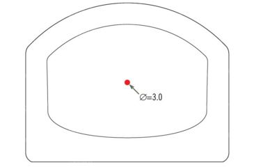 Image of Vector Optics Frenzy Red Dot Sight, 1x, 20x28mm Objective Window, 3 MOA Dot Reticle, 6061-T6, Black, SCRD-35