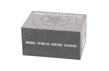 Image of Vector Optics Frenzy Red Dot Sight, 1x, 20x28mm Objective Window, 3 MOA Dot Reticle, 6061-T6, Black, SCRD-35