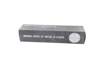 Image of Vector Optics Hugo 6-24x50mm, 1 inch Tube, Second Focal Plane, VOW-10BDC Reticle Rifle Scope, Black, SCOL-31
