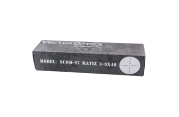 Image of Vector Optics Matiz 3-9x40mm Rifle Scope, 25.4 mm, SFP, Duplex, Nitrogen Purged, Black, SCOM-27