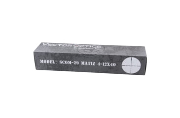 Image of Vector Optics Matiz 4-12x40 Rifle Scope, 25.4 mm, SFP, VOW-10BDC, Nitrogen Purged, Black, SCOM-29