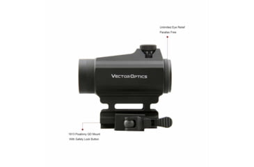 Image of Vector Optics Maverick GenII 1x22mm Red Dot Sight, Unlimited, Picatinny, Black Matte, Black, SCRD-12II