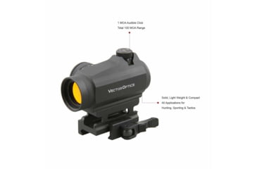 Image of Vector Optics Maverick GenII 1x22mm Red Dot Sight, Unlimited, Picatinny, Black Matte, Black, SCRD-12II