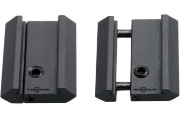 Image of Vector Optics Mount Adapter, 3/8in Dovetail, 7/8in Weaver, 1in Long, 0.2in Height, 1 Pair, Black, SCRA-06B