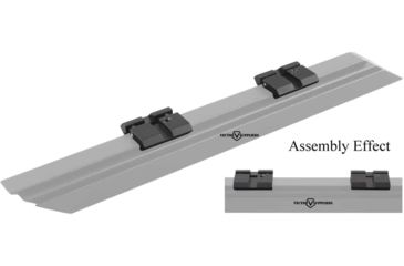 Image of Vector Optics Mount Adapter, 3/8in Dovetail, 7/8in Weaver, 1in Long, 0.2in Height, 1 Pair, Black, SCRA-06B