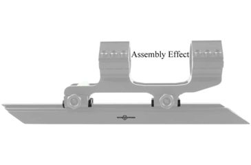 Image of Vector Optics Mount Adapter, 3/8in Dovetail, 7/8in Weaver, 1in Long, 0.2in Height, 1 Pair, Black, SCRA-06B