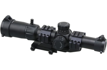 Image of Vector Optics Mustang 1-4x24mm Rifle Scope, 30mm Tube, First Focal Plane, Etched Glass M-4RD Reticle, Matte, Black, SCFF-36