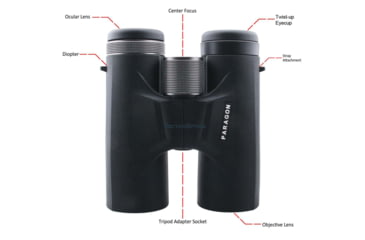 Image of Vector Optics Paragon 8x42 mm Binocular, BAK4, 5.1 mm, Multicoated, Black, SCBO-03