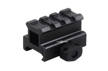 Image of Vector Optics Riser Mount Rail, Picatinny, 0.83in Height, 1.6in Long, 3 Slots, 6063-T6, Black, SCRA-59