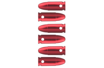 Image of Vector Optics Snap Caps, Pistol, 9mm Luger, 6 Rounds/ Pack, w/ Sling, Red, SCSC-04