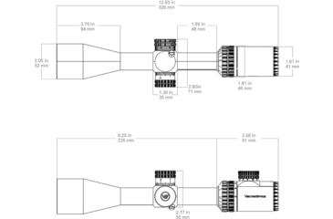 Image of Vector Optics Hugo 3-12x40i 25.4mm Tube Rifle Scope, Second Focal Plane
