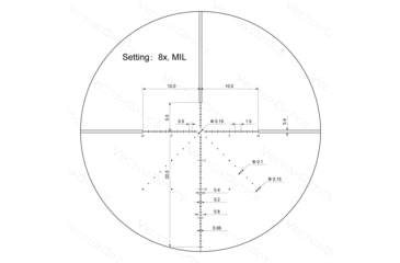 Image of Vector Optics Veyron 2-8x32mm 30 mm Tube Rifle Scope, Second Focal Plane