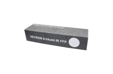 Image of Vector Optics Veyron IR Illuminated Rifle Scope, 6-24x44mm, 30mm Tube, FFP, Etched Glass MPR-V5 Reticle, Matte, Black, SCFF-37