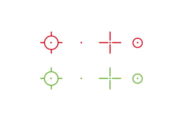 Image of Vector Optics VictOptics SRD 23x33 Reflex Red Dot Sight, 3.5 MOA Dot, Crosshair, and Circle, Black, RDSL36