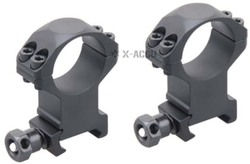 Image of Vector Optics X-Accu 25.4mm Picatinny Rings, 1.25in, Chorme, XASR-2502