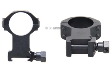 Image of Vector Optics X-Accu 25.4mm Picatinny Rings, 1.4in, Chorme, XASR-2503
